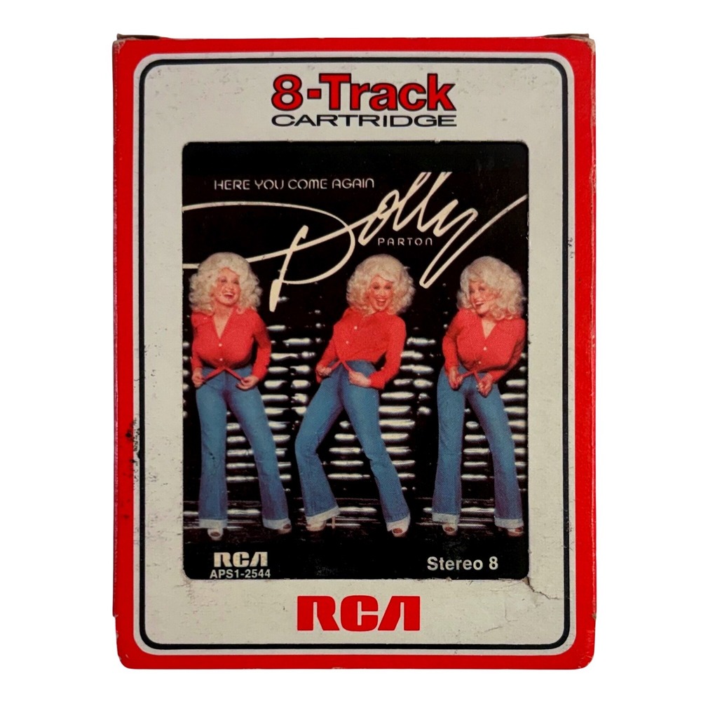 Dolly Parton Here You Come Again 8-Track Tape RCA APS1-2544 Vintage 1977 Country